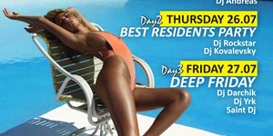 3 DAYs PARTY from WEDNESDAY to FRiDAY | 25-27 JULY