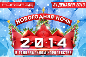 Новогодняя ночь 2014 в танцевальном королевстве клуба Forsage!